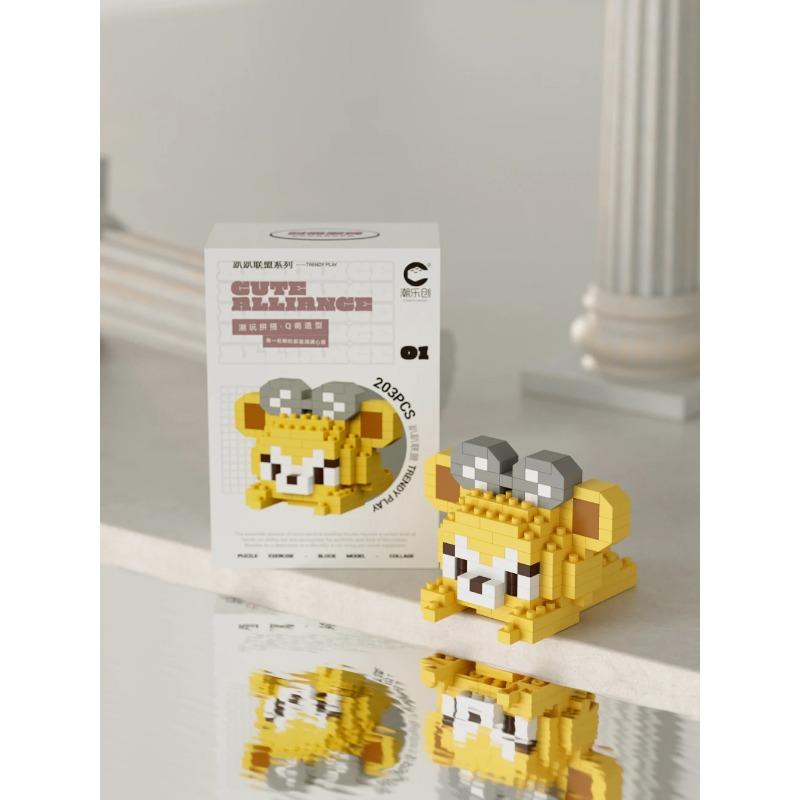 MINISO Cartoon Ornaments Micro Building Blocks Action Figures Nano Blocks Disney Sanrio Kids Toys Christmas Birthdays Gifs