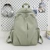 Student Schoolbag Men's Large Capacity Backpack Women's Solid Color Backpack