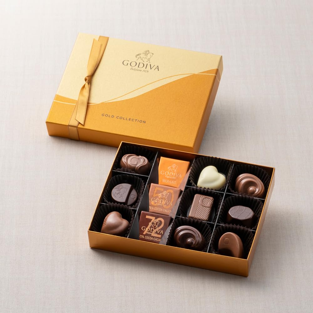 

Ассортимент шоколадных подарочных сладостей Godiva Classic Gold Collection (ГОДИВА) (12 шт.)