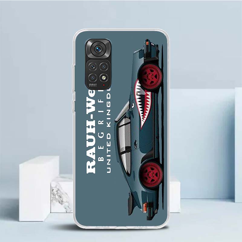 

Sports Car Drift RWB 911 964 933 Soft Cover for Xiaomi Redmi Note 15 14 13 12 Pro Plus Phone Case 14S 11S 11T 11E 10S 10 4G Patt Note 15 Pro Plus