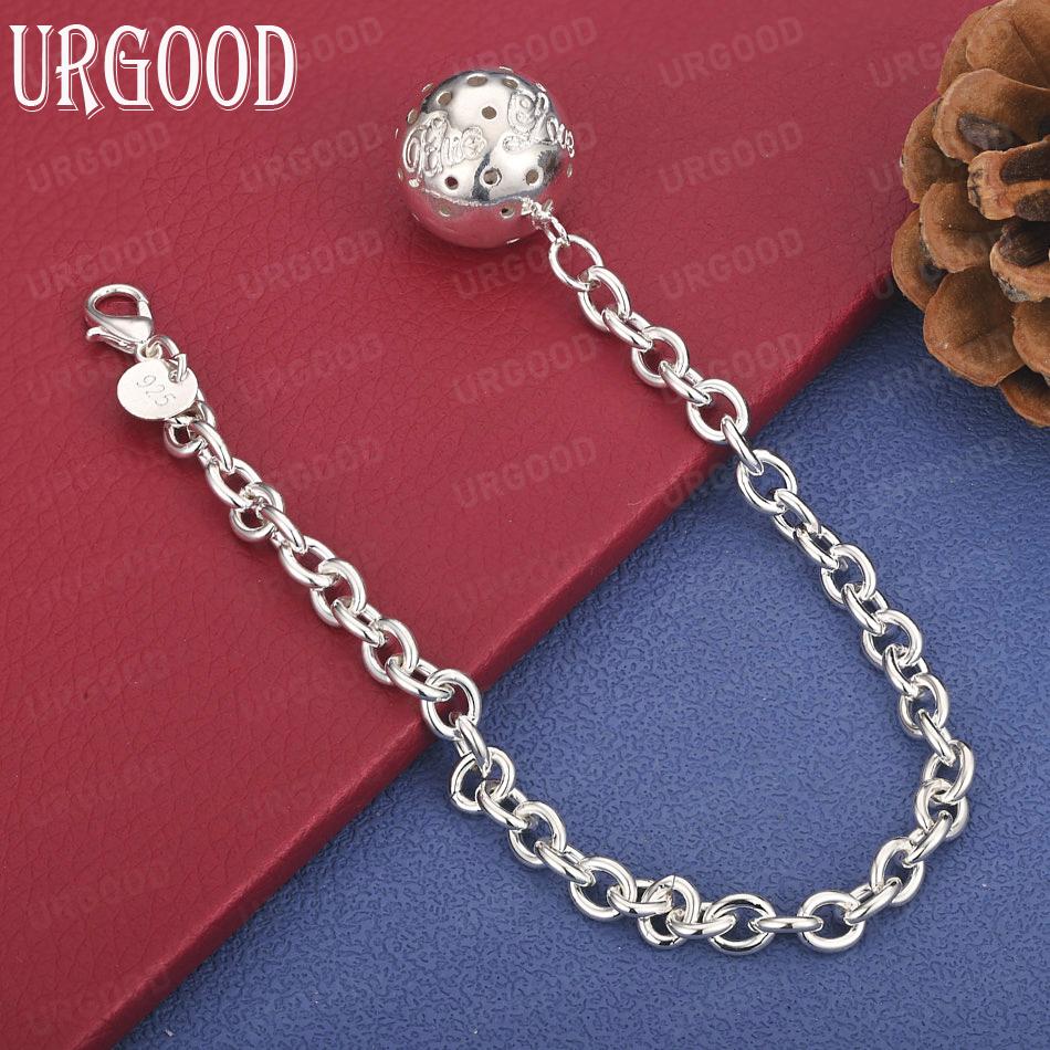 925 Sterling Silver Pendant Bracelet Fashion Wedding Jewelry
