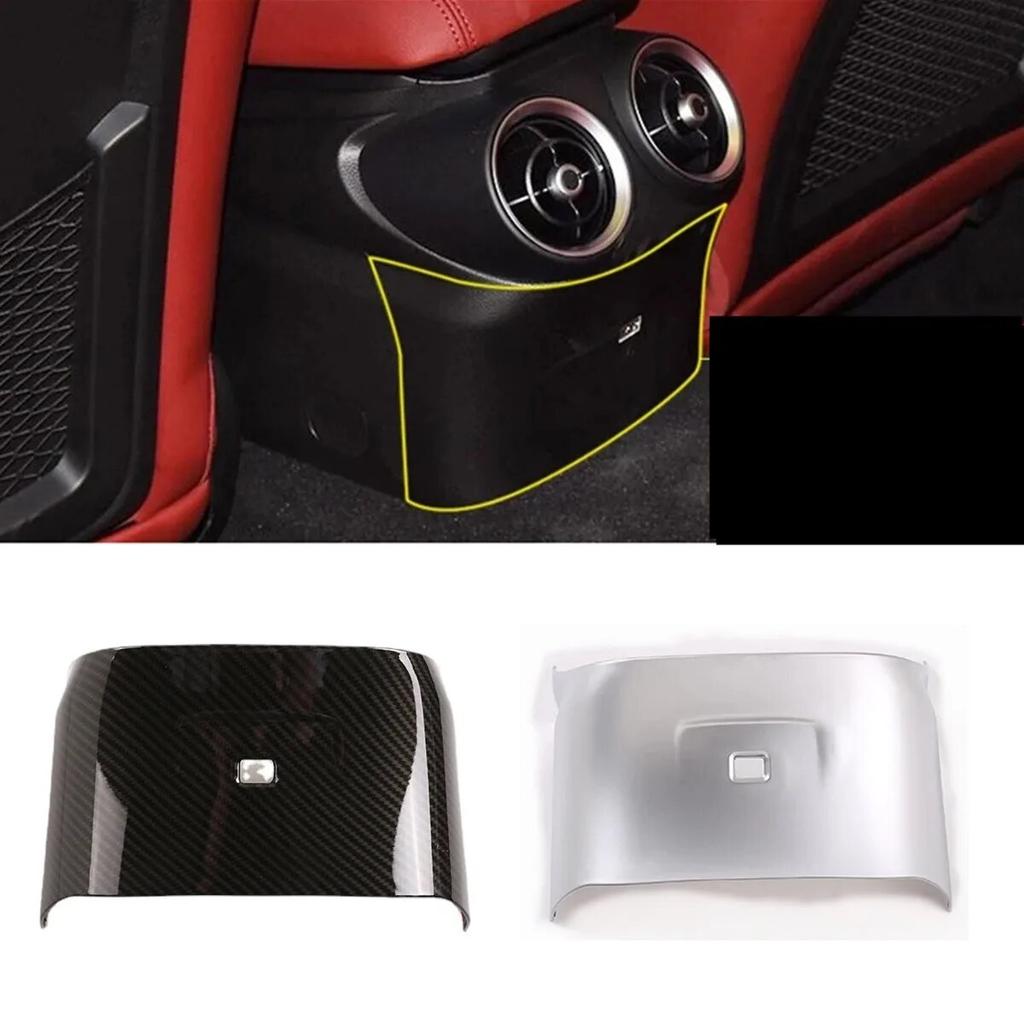 ABS Car Rear Air Conditioning Outlet Cover Guarnição Fit For Alfa Romeo Giulia 2017 - Acessórios para interior de automóveis