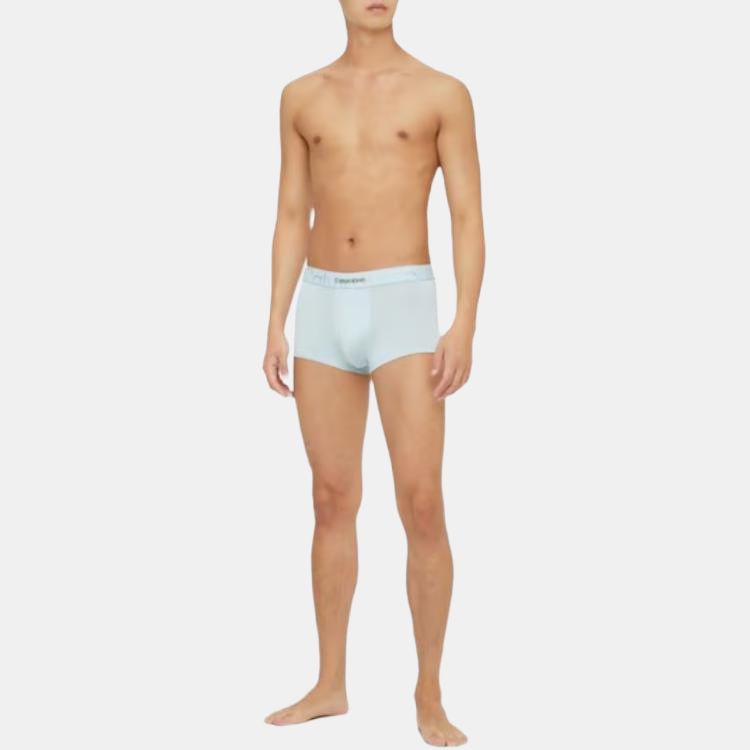 Calvin Klein Comfortable Mid-Rise Boxer Briefs With Logo Men Underwear Blue NB3312-5F9