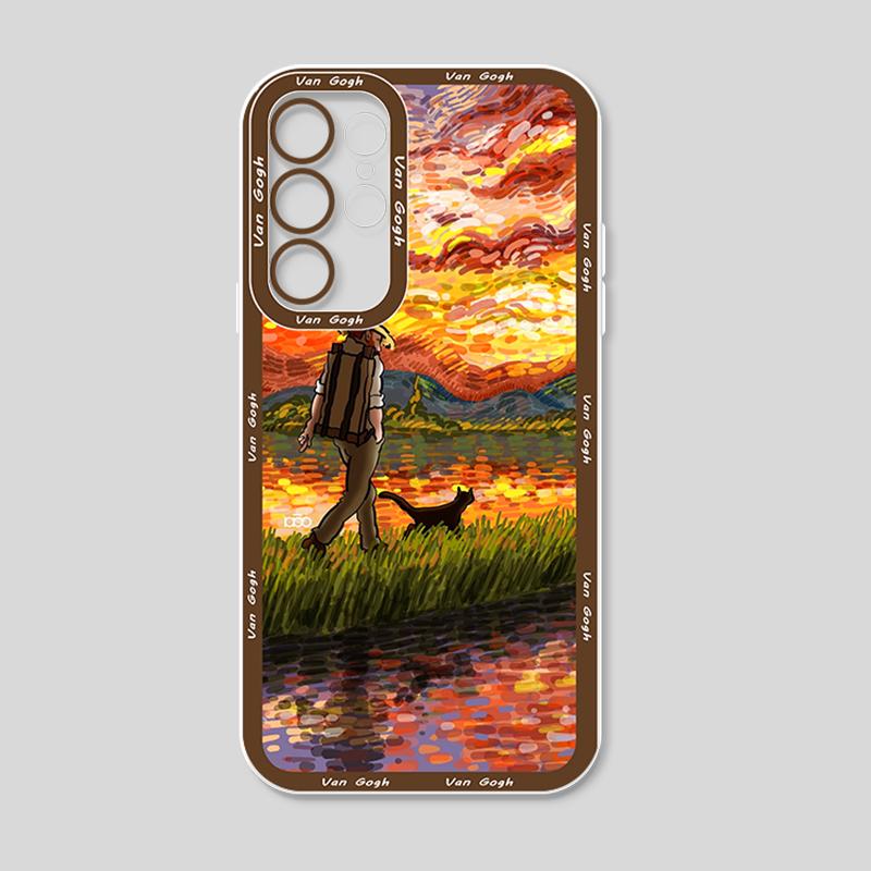 

Прозрачный чехол для телефона Van Gogh High Art Cool для Samsung Galaxy S23 S22 S21 S20 Pro FE Ultra A52 A53 A71 5G Angel Eyes Samsung S21 Plus 5G