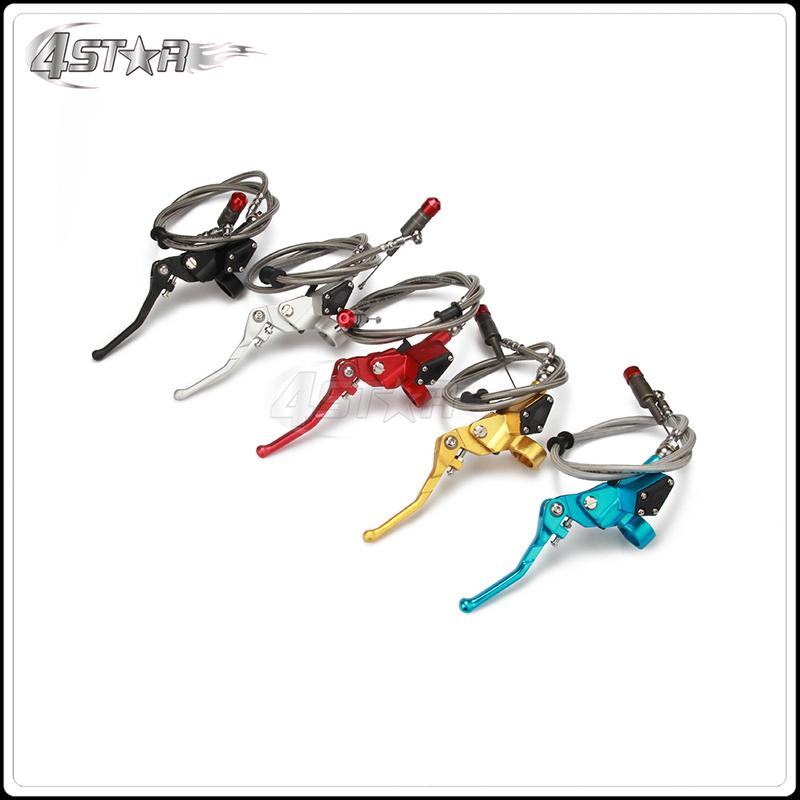 Hydraulic Clutch 1200mm Silver Lever Master Cylinder For 125-250cc Vertical Engine Motorcycle Dirt Bike Motocross Aluminum