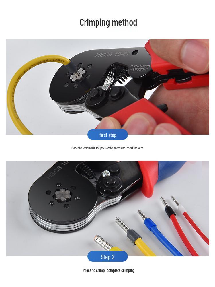 VE/EN/TE Pre-insulated Terminal Crimping Pliers & Pin Wiring Kit