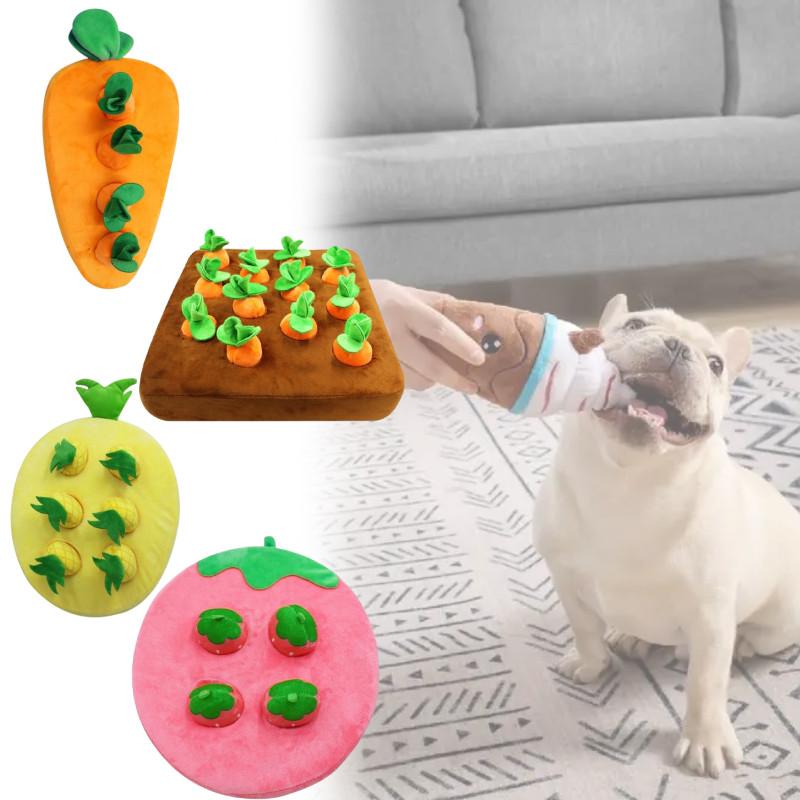 Interactive Dog Toys Strawberry Pineapple Carrot Snuffle Mat Dogs Plush Puzzle