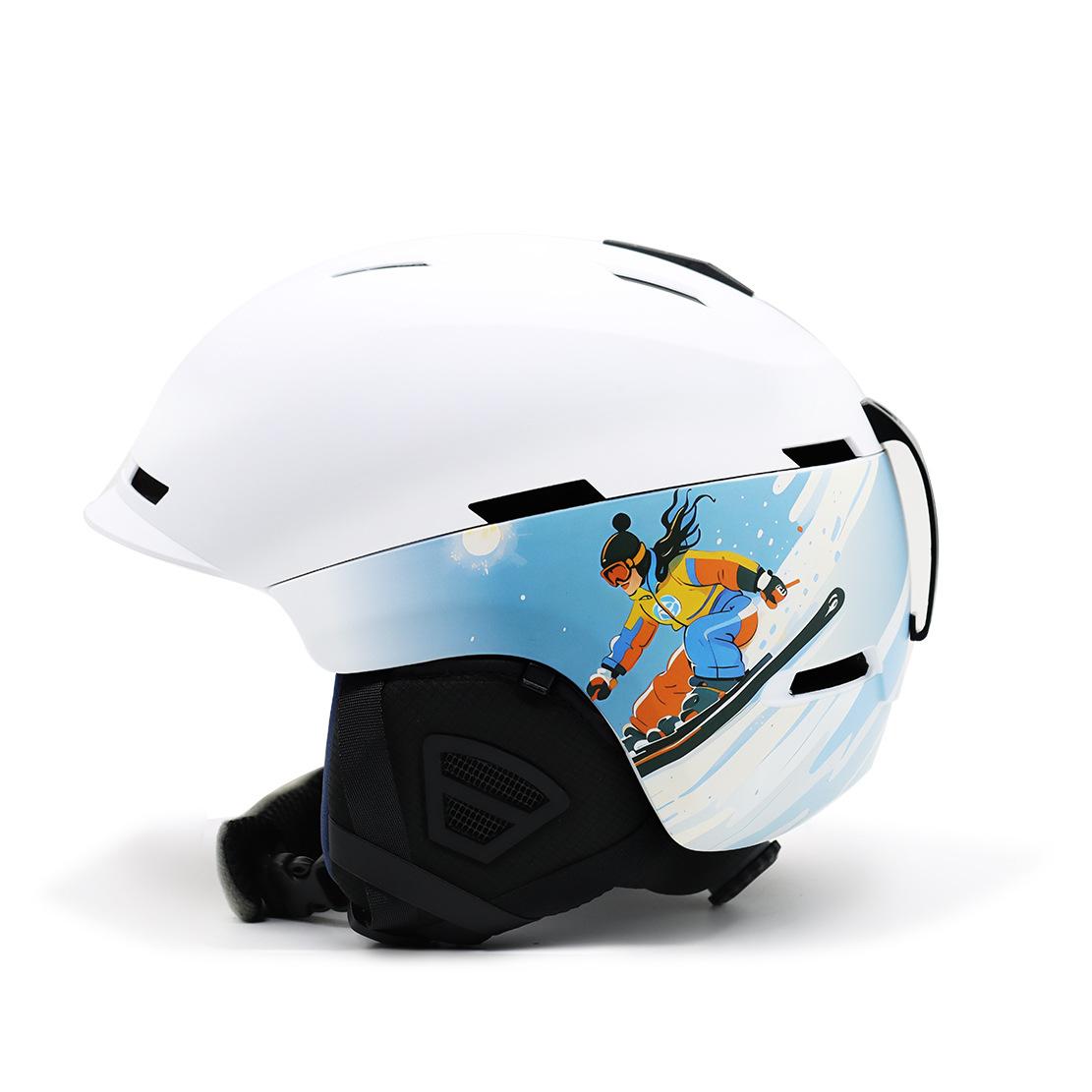 

Новый горнолыжный шлем, ветрозащитный, теплый, для взрослых, интегрированный, одинарный и двойной, шлем для сноуборда, велосипедный шлем, зимний шлем для катания на лыжах M