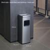 Corridor Aisle Ashtray Cigarette Butt Collector Hotel Lobby Stainless Steel Vertical Elevator Entrance Trash Can