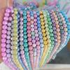 8mm Colorful Ceramic Glass Flower Beads for DIY Jewelry Bracelet