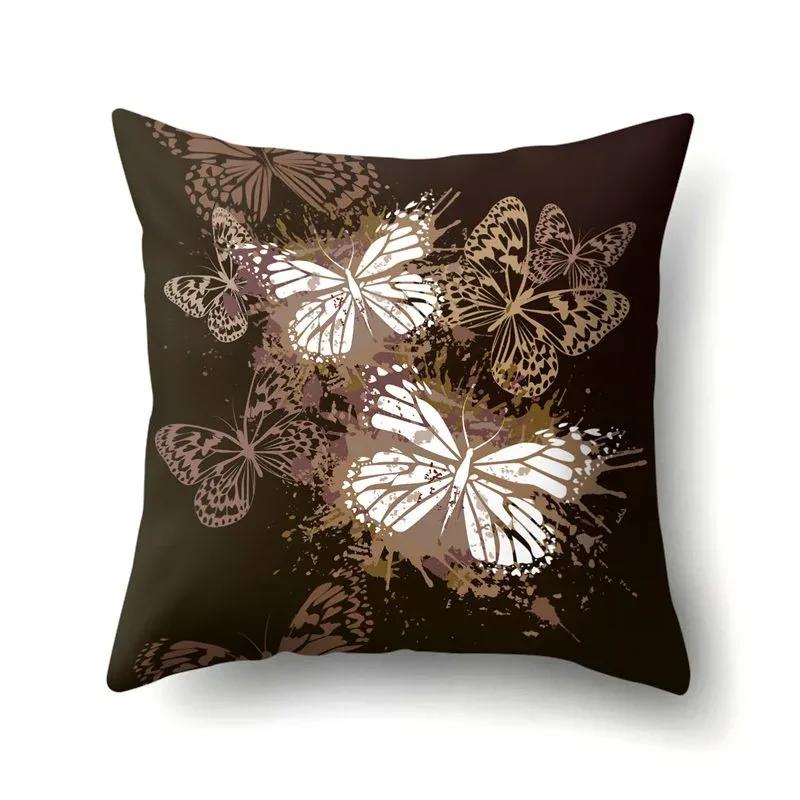 Beautiful Romantic Butterfly Series Decorative Home Pillowcases Living Room Sofa Cushion Covers Free Butterfly Pillowcases