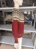 Women's Retro Fair Isle Jacquard Wool Sweater - Loose, Thick, Round Neck for Autumn/Winter
