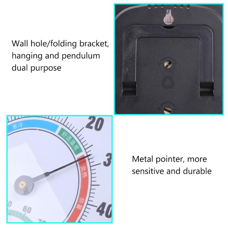 Indoor Outdoor Thermometer and Hygrometer No Required Useful Humidity Gauge Temperature Monitor