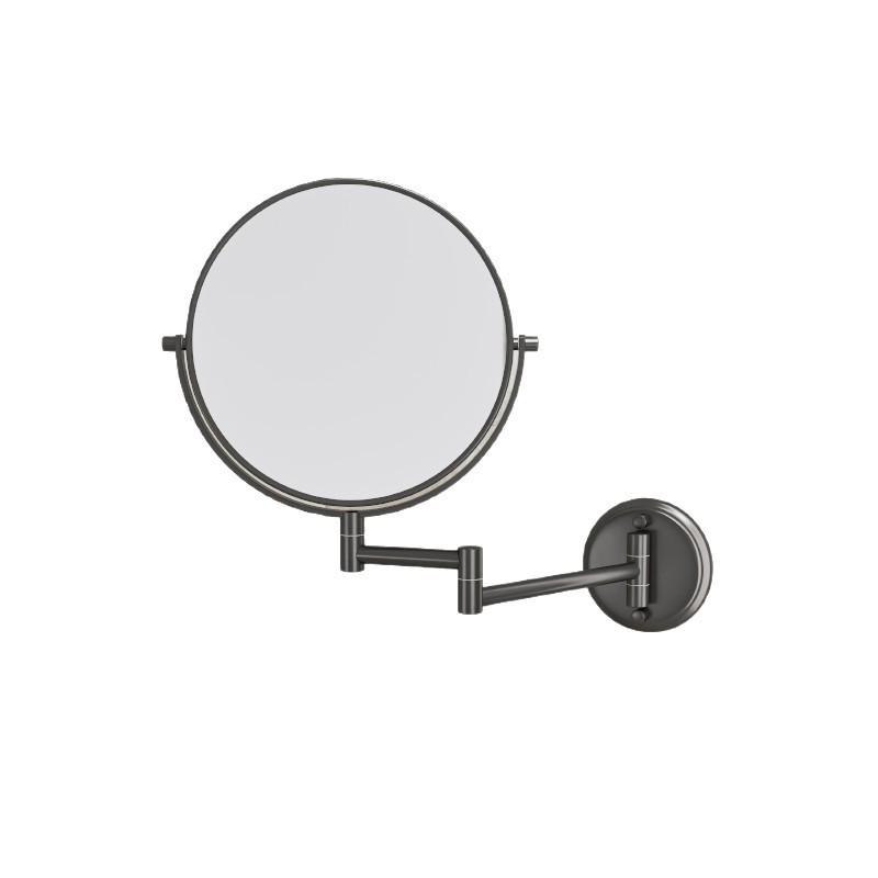 Wall-Mounted Folding Lighted Makeup Mirror for Bathroom or Dormitory