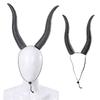 Adjustable Headband Cosplay Headwear for Halloween Party Wear Sheep Horn Hair Band Carnival Headpiece Party Supplies