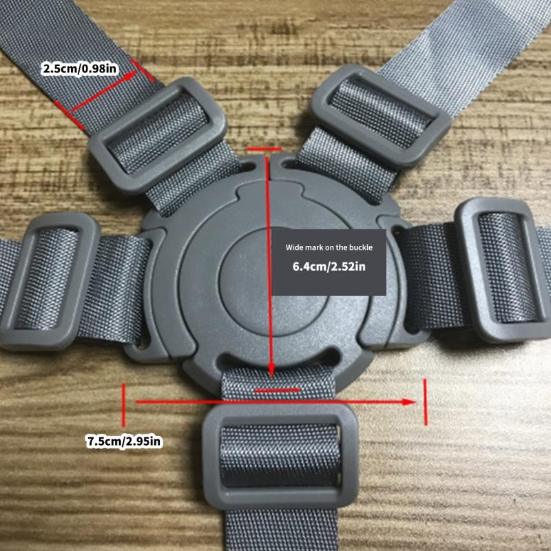 Easy To Use Baby Dining Seat Safety Strap Quick Released Buckle Simple Design for Parents Convenience Saving Time