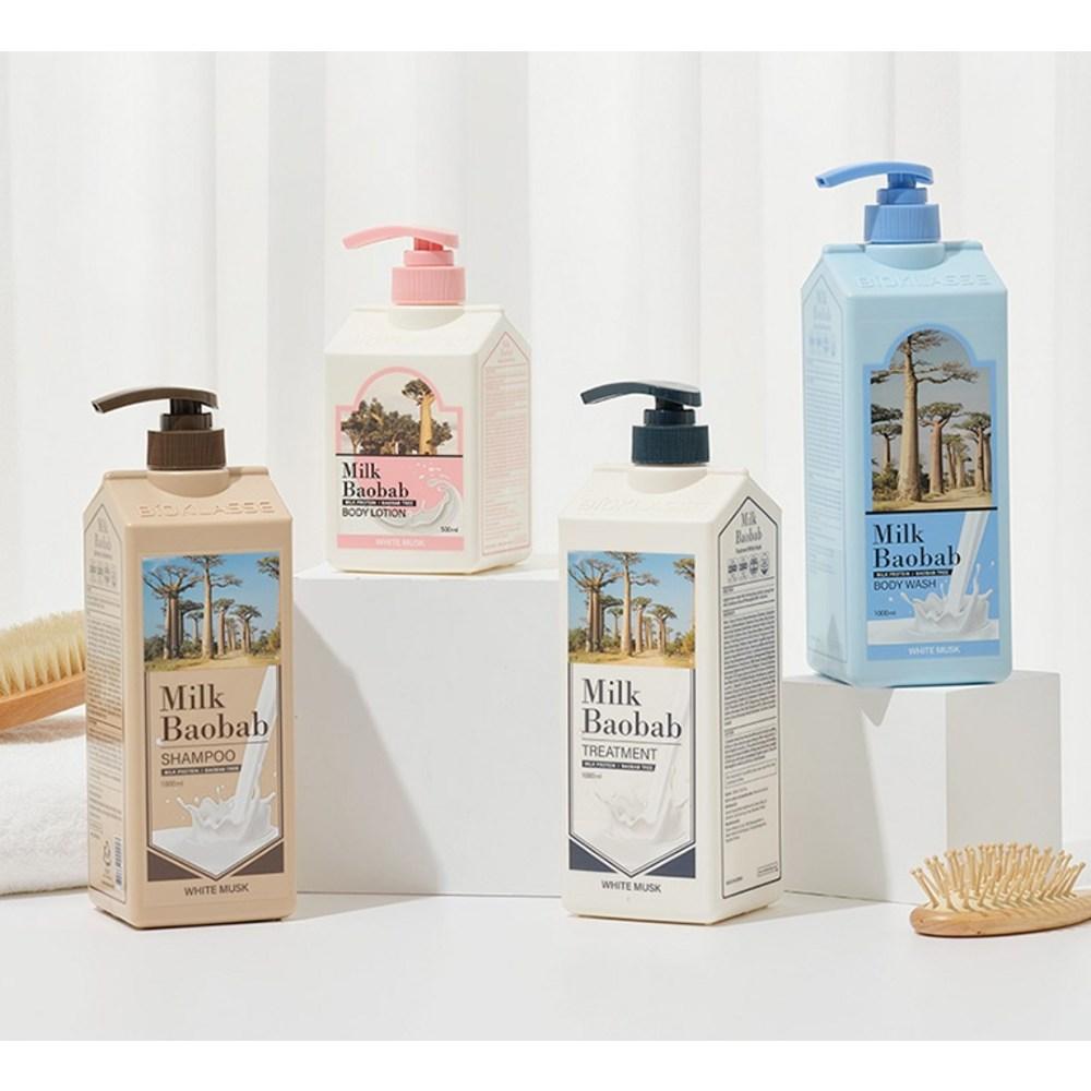 Milk Baobab Körperlotion mit weißem Moschusduft, 500 ml, 1 Einheit