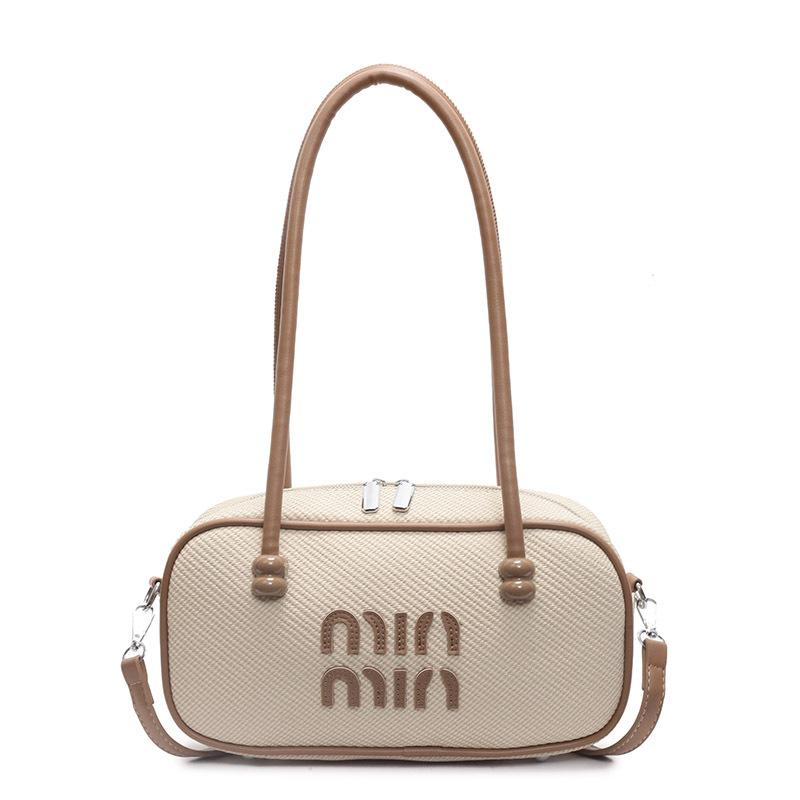 

Hot-selling new casual niche fashionable contrasting underarm bowling bag versatile commuter high-end shoulder messenger bag хаки