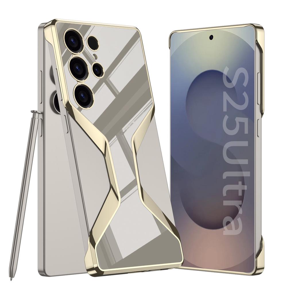 Suitable for Samsung S25U Mobile Phone Case 25u Electroplated Frameless Business Style Heat Dissipation and Fall Protection Case
