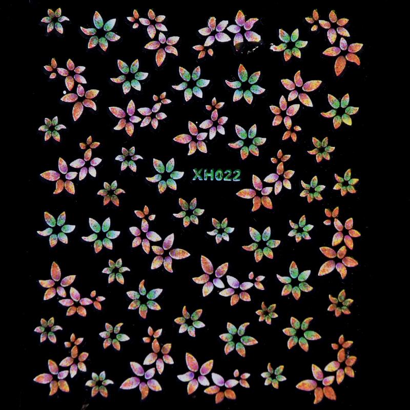 3D Nail Art Transfer Stickers 30 Sheets Flower Decals Manicure Decoration Tip