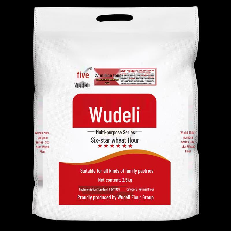 Универсальная пшеничная мука Wudeli Six-Star (3 x 5 цзиней)