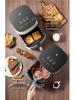 Midea MF-KZC5394 Dual Heat Flame Roast Air Fryer - No Flipping Needed, Large Capacity, with Visible Cooking.