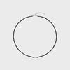 Beaded Black Glass Bar Necklace TNVBRW00005M