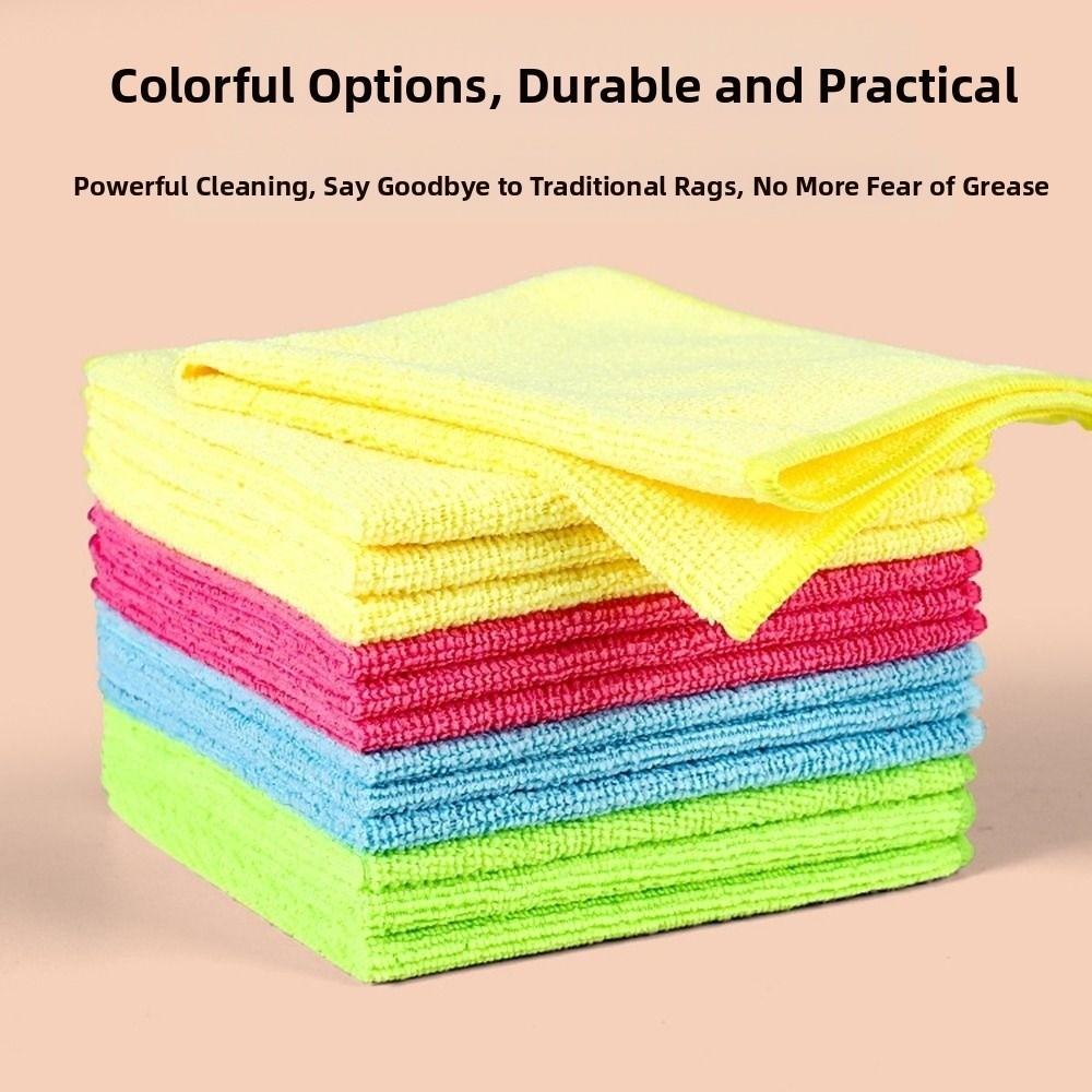 20Pcs Thickened Microfibre Cleaning Cloths 30x30cm Super Absorbent Cloths  House Cleaning