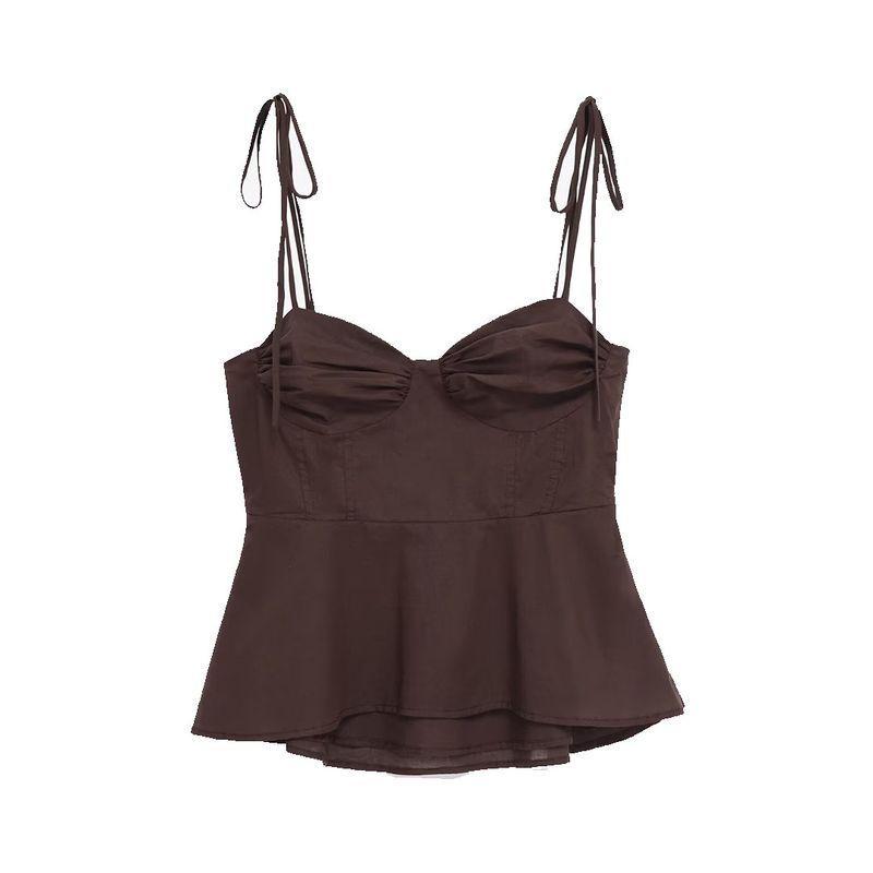 Kaslead New Women Clothes Western Style Fashion Simple Small Top Bustier 8155920