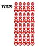 Style Braid Charms 60Pcs Hair Accessories, Heart Letter Shape Rings, Large Hole Design Thick Jewelry Beads for Braids Dreadlocks