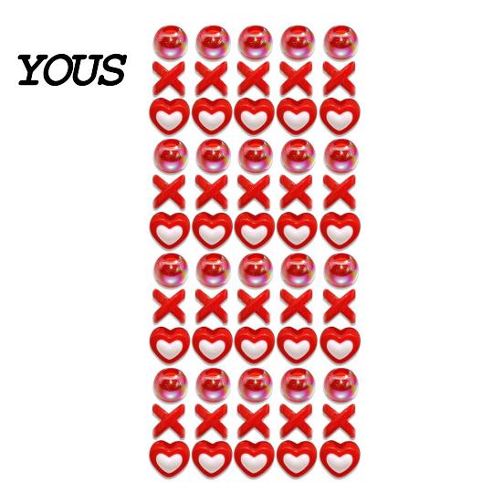 Style Braid Charms 60Pcs Hair Accessories, Heart Letter Shape Rings, Large Hole Design Thick Jewelry Beads for Braids Dreadlocks