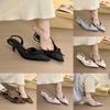 Womens Pointed High Heels For Women With Wrinkle Design And Rubber Sole For Spring Casual Comfort