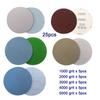 25pcs Sanding Disc Wet & Dry 5 Inch 1000-5000 Grits Sand Paper High Quality