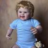 BZDOLL 22inch Realistic Reborn Doll with 3D-paint Skin & Vascular Vein 55cm Newborn Baby Boy Soft Vinyl Limb Soft Cloth Body Smiling Toddler Toy