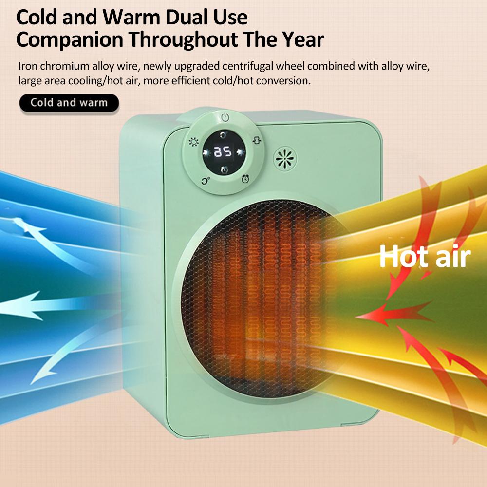 Încălzitor de spațiu cu ecran tactil de 2000 W Mașină electrică cu aer cald PTC Încălzire ceramică 70 de grade Aer cu unghi larg