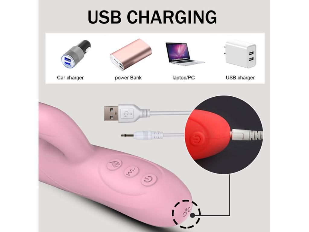 Vibrator încălzit Stimulator telescopic de balansare clitoridiană