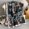Thickened Jacquard Office Shawl Warm Women'S Flower Long Imitation Cashmere Scarf Double-Sided Scarf