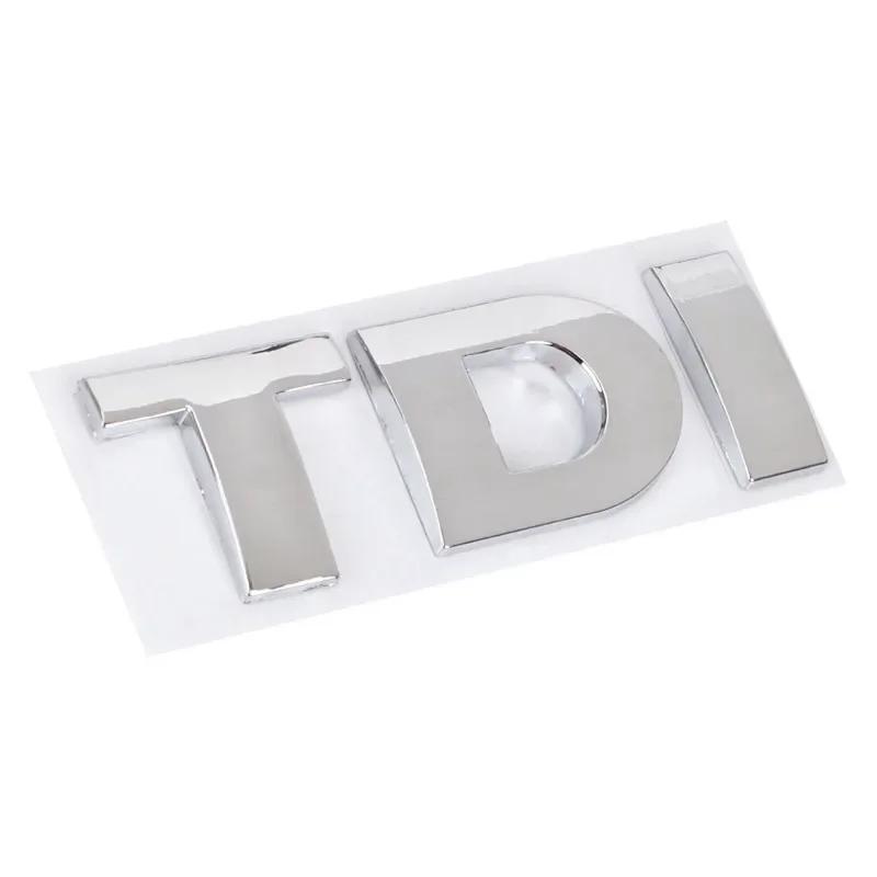 

3D Металлическая эмблема TDI Логотип Автомобиль Эмблема на решетку радиатора Наклейка Боковая на крыло Задняя крышка багажника Авто Значок Декор Для VW Polo Golf Jetta Passat MK4 MK5