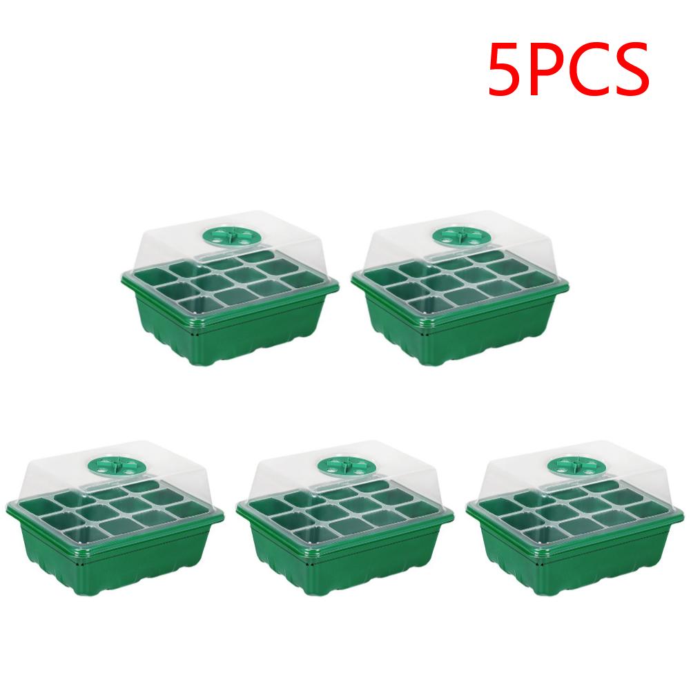 12 Holes Seed Starting Tray with Humidity Dome Plant Germination Starter Tray Succulent Propagation Tray for Succulent Plant