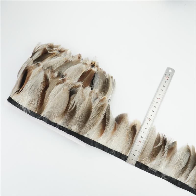 1meter/Lot Natural Pheasant Feather Trims Fringe Rooster Feathers Peacock Pluma Ribbons for Crafts  DIY Decor for Clothes Sewing