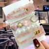 5Pcs/Set Fashion Smiley Pearl Hair Clip For Women Girl Geometric Acetate Barrettes Hairpin Headwear Hair Accessories  Trendy