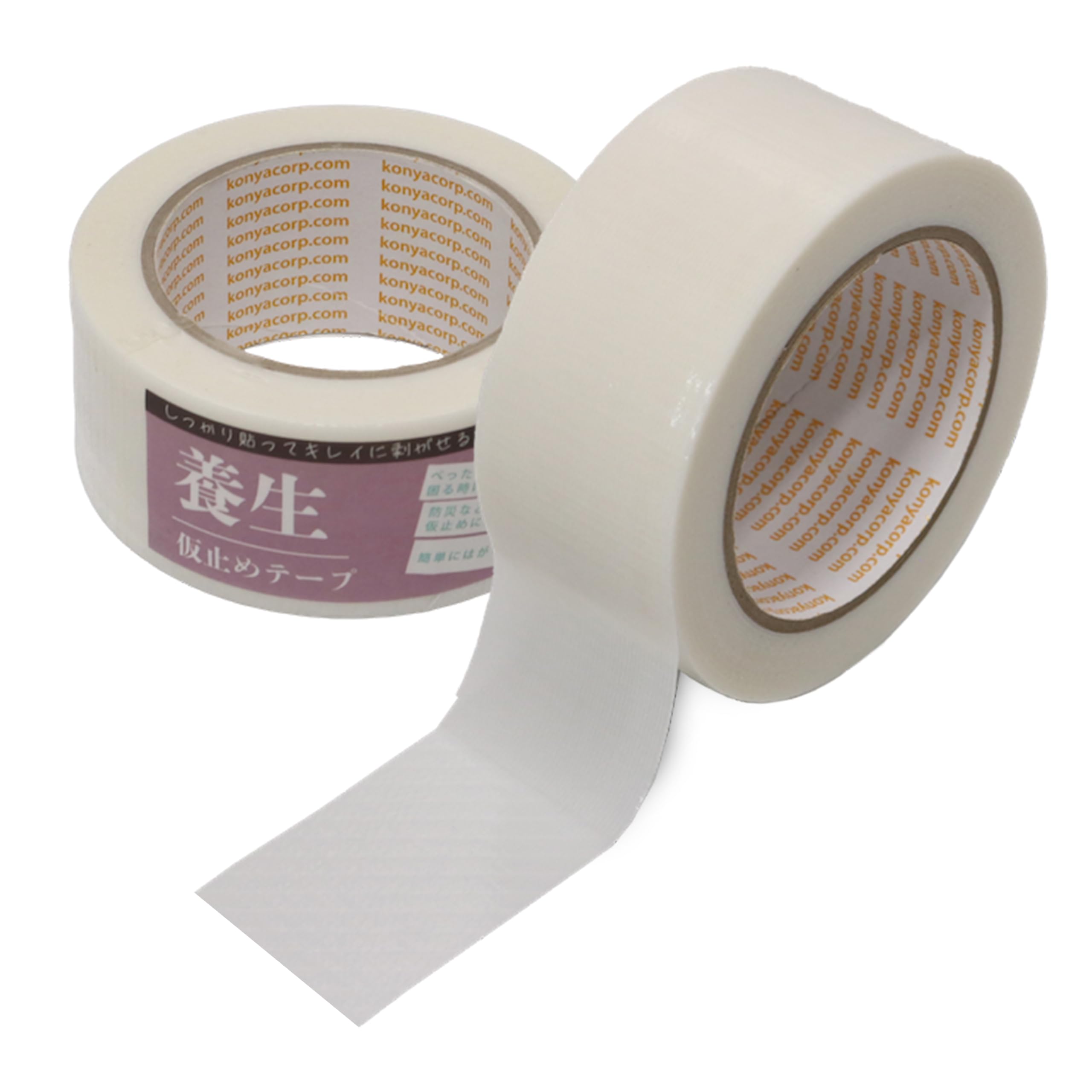 Konya Shoji ELP curing tape PE cloth translucent white #50_48mm 48mmx25m белый