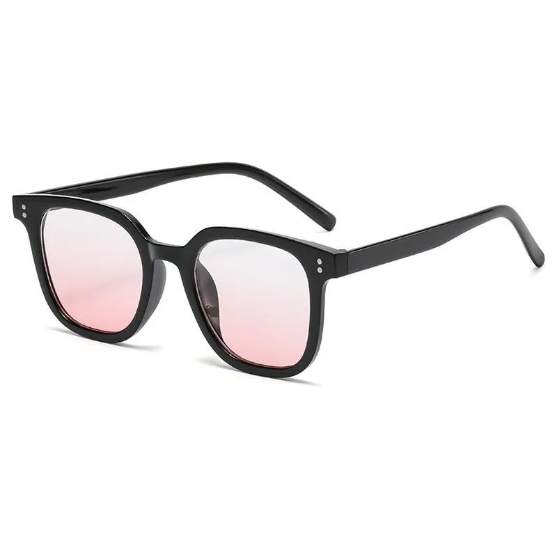 

Sun Glasses for Women s Fashion Style Lovely Cute Square Gradient Sun Glasses Black Glasses Frame Powder Blusher Eyeglasses Female Eyewear