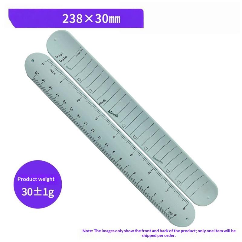 New New 1Pcs Waterproof Erasable With Scale Silicone  Wristband Reusable Writeable To-do List Wrist Strap For Forgetful Elderly