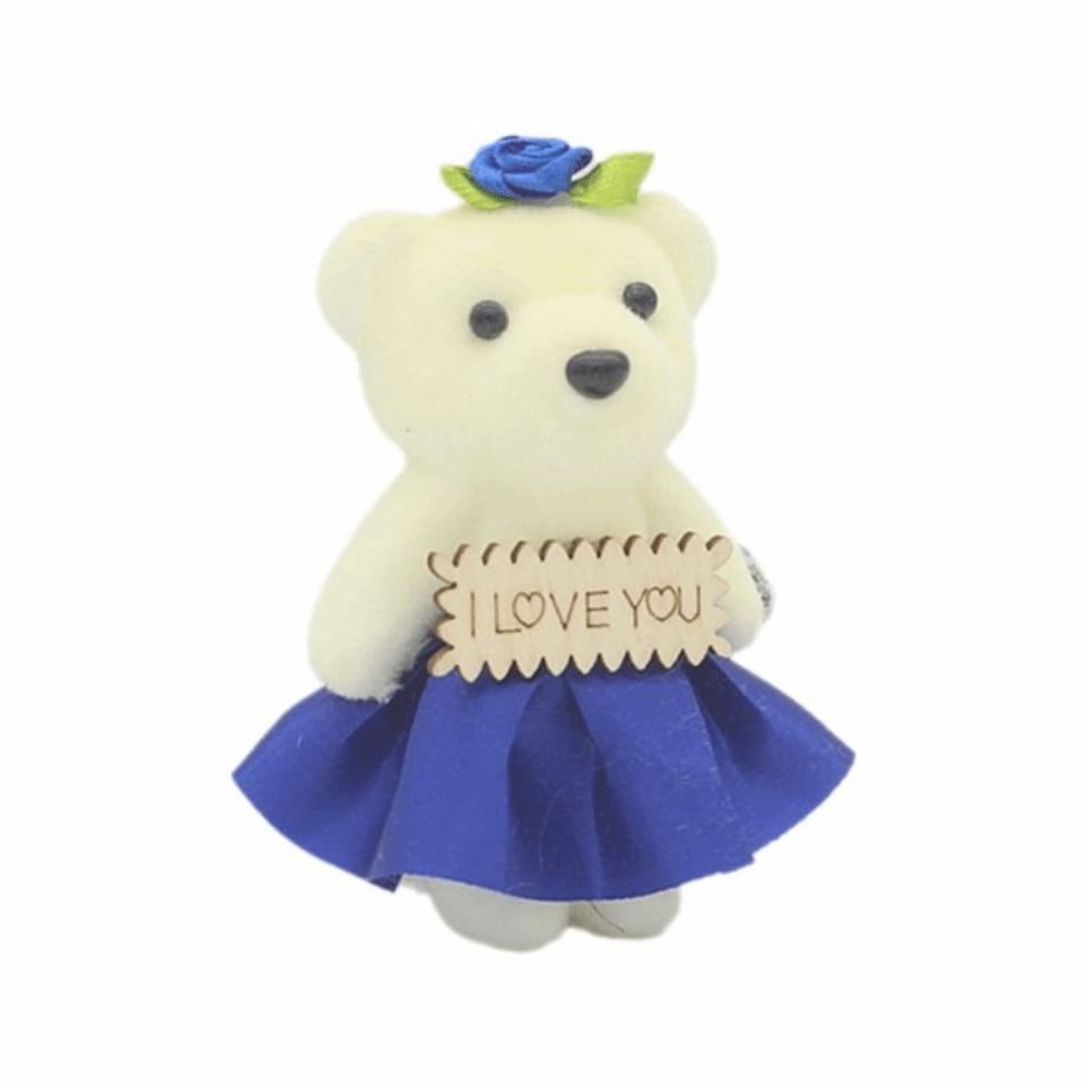 10 adet/takım Peluş Bebek Ayı Peluş Köpük Oyuncaklar Köpük Ayı Karikatür Buket Bebek Sevgililer Günü