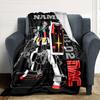 Customiz Name Personality Mobile Suit Gundam  Blanket Soft &Warm Sofa Office Bed Travel Lunch Break Blanket, Gift Suitable All Seasons