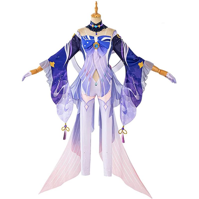 Sangonomiya Kokomi Cosplay Costume Holloween Cosplay kjole