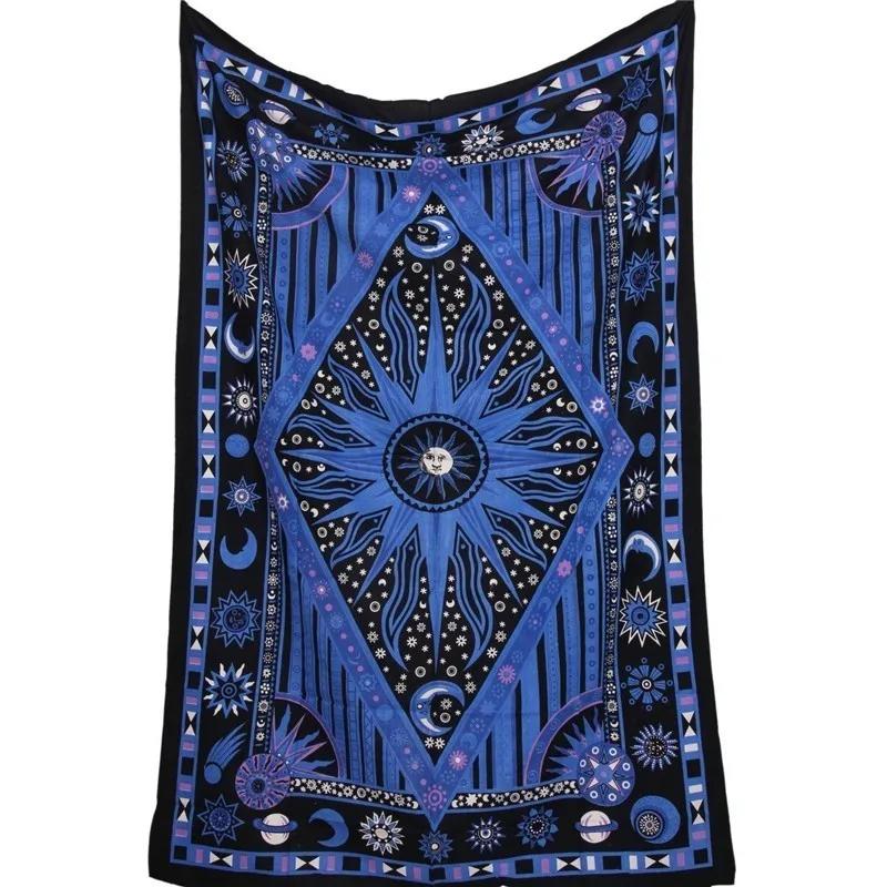Indian Tarot Divination Mandala Tapestry Hippie Tapestry Bedroom Living Room Backdrop Decor Bohemian Home Decor Aesthetic Tapiz