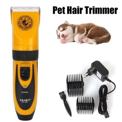 Pet Hair Clipper Electric Scissors Haircut Trimmer Shaver Set for Rabbit Cat Puppy Grooming Clipper Cutter Ceramic Blade