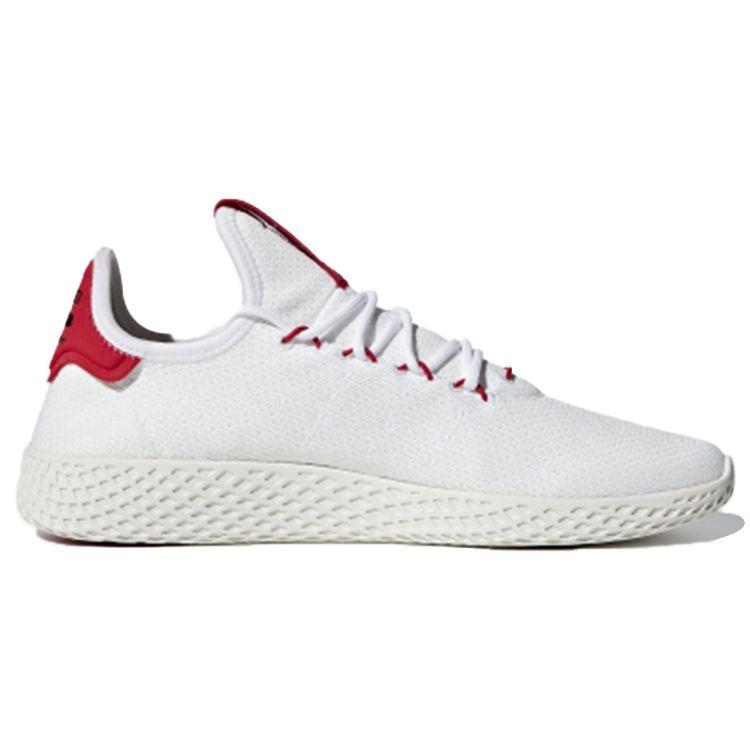 Pharrell Williams X Adidas Tennis Hu Scarlet Unisex Sneakers White Cloud-White Chalk-White BD7530
